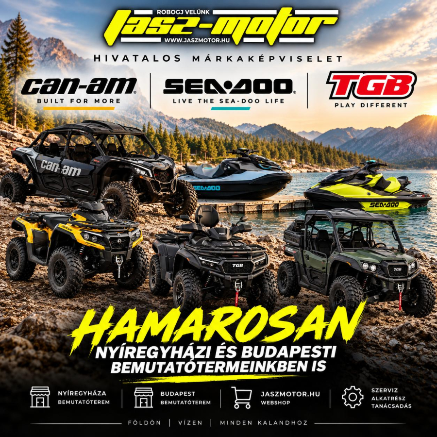 Óriási mérföldkő: Hivatalos Can-Am, Sea-Doo és TGB viszonteladók lettünk!