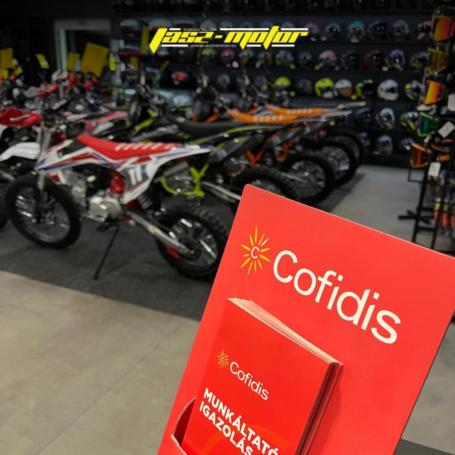 Új dirt bike, quad vagy robogó részletre? Így működik a Cofidis áruhitel a Jász-Motornál!