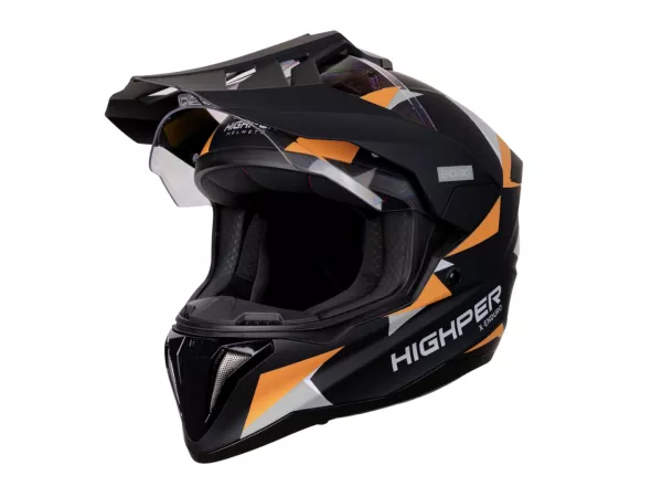 jaszmotor_webshop_highper_x_enduro_bukosisak_felnyithato_plexivel_+_ajandek_pinlock_(matt_fekete-narancs-szurke) galéria