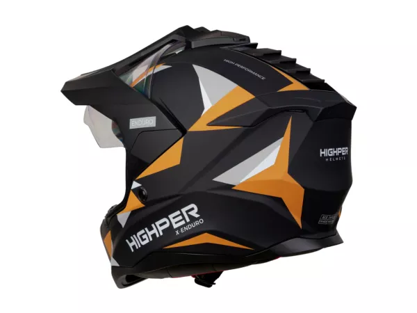 jaszmotor_webshop_highper_x_enduro_bukosisak_felnyithato_plexivel_+_ajandek_pinlock_(matt_fekete-narancs-szurke) galéria
