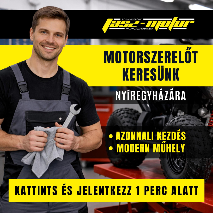 Motorszerelőt keresünk nyíregyházi szerizünkbe!