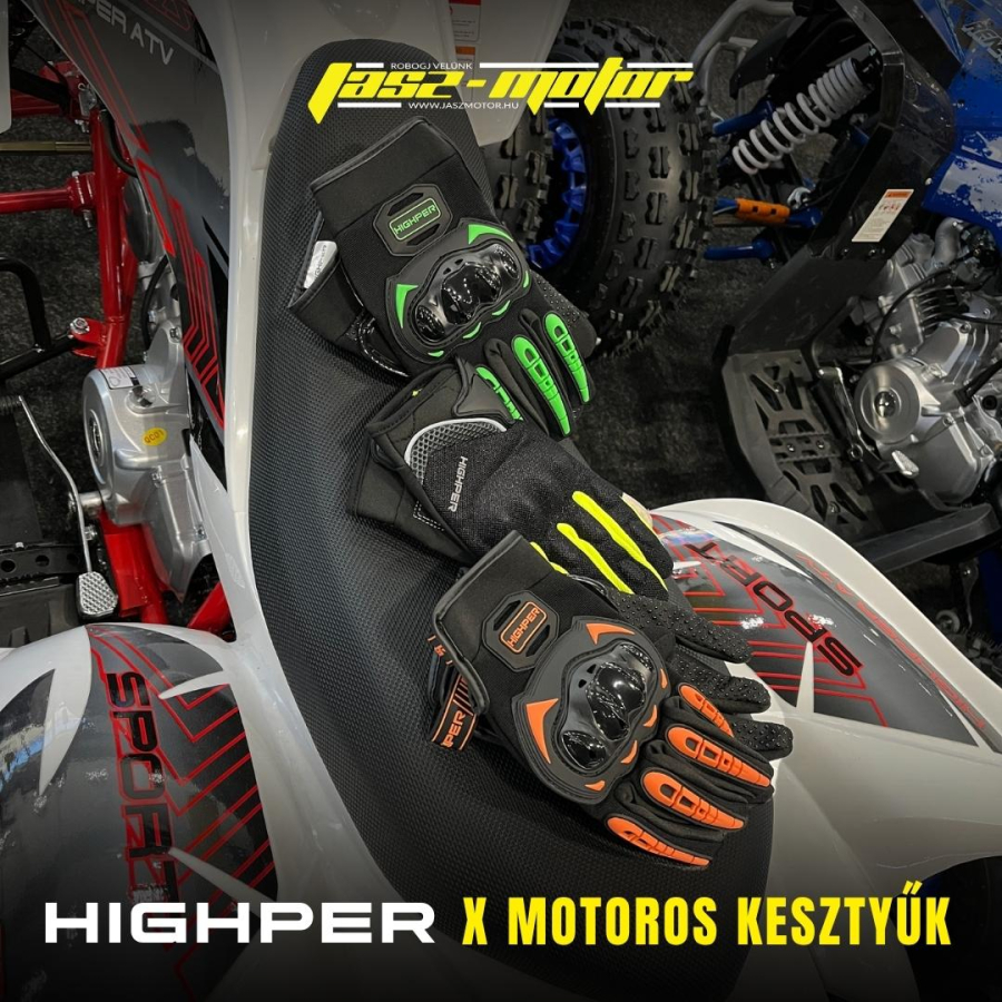 Highper X motoros kesztyűk a Jász-Motor kínálatában!