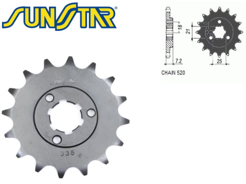 jaszmotor_webshop_lanckerek_elso_sunstar_sunf335_<br>(520_-_16_fogas)