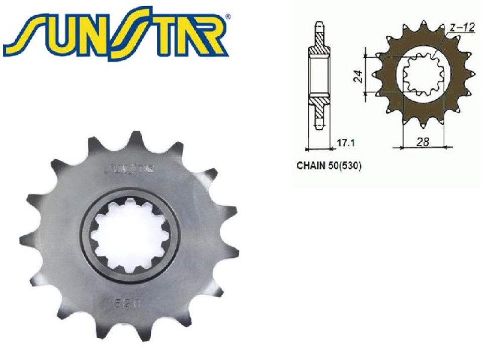 jaszmotor_webshop_lanckerek_elso_sunstar_sunf520_<br>(530_-_15_fogas)