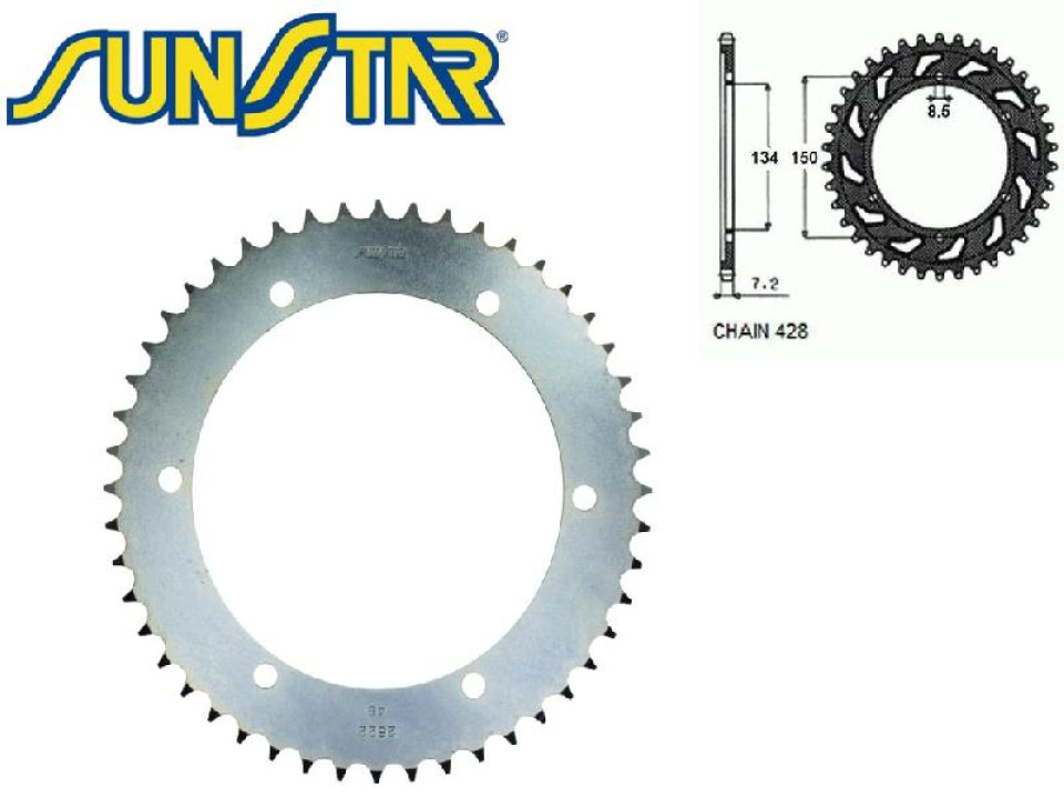 jaszmotor_webshop_lanckerek_hatso_sunstar_sunr1-2622_<br>(428_-_48_fogas)