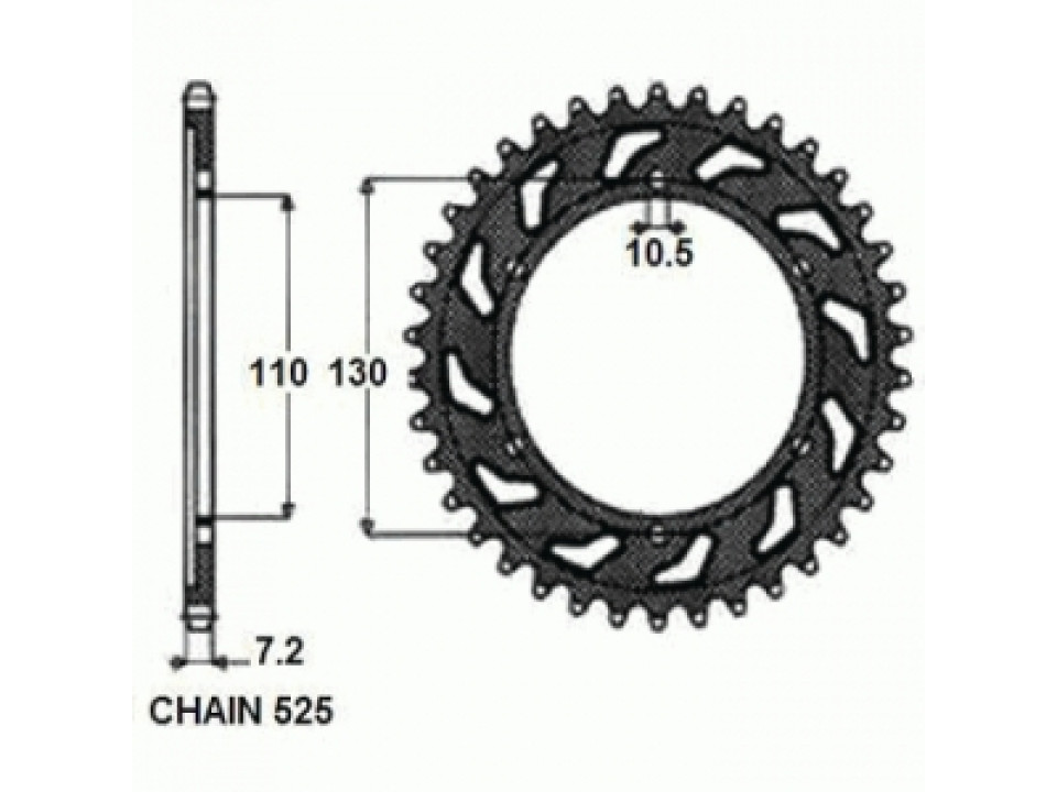 jaszmotor_webshop_lanckerek_hatso_sunstar_sunr1-4474-43_<br>(525_-_43_fogas)