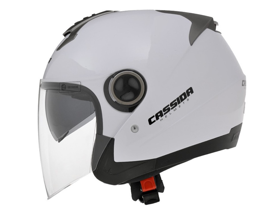 Cassida Magnum Nyitott Bukósisak Napszemüveggel (Fehér)