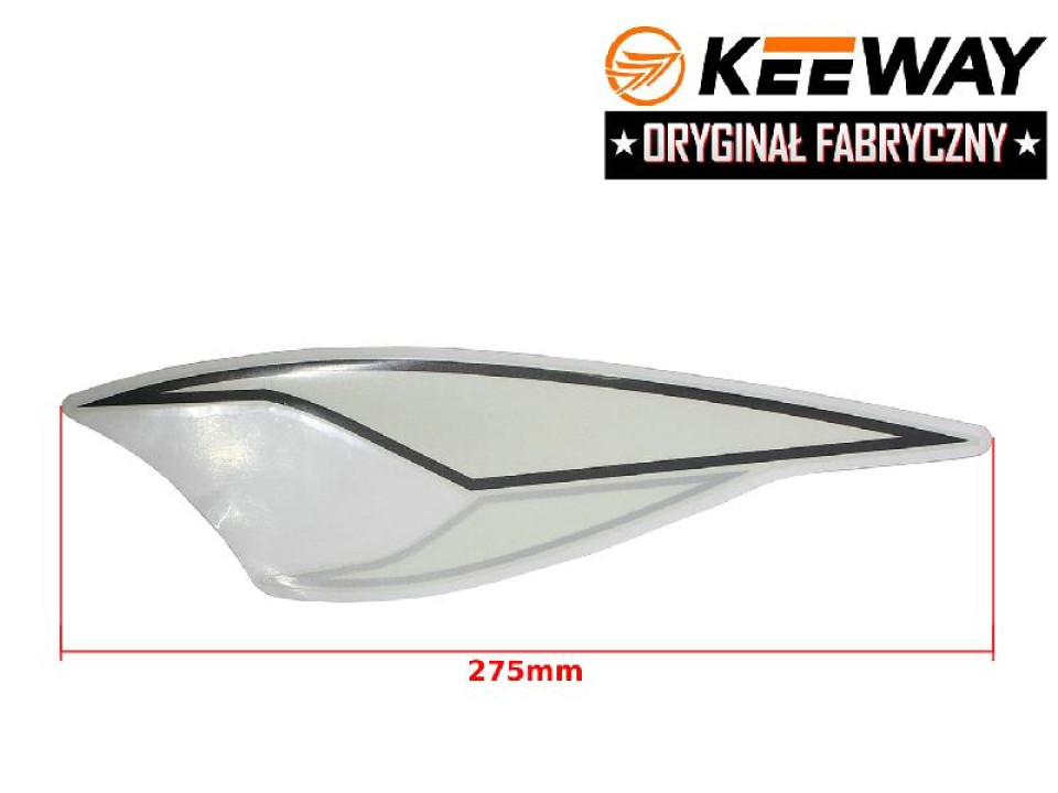 jaszmotor_webshop_keeway_matrica_jobb_elso_<br>(275_mm)_-_feher