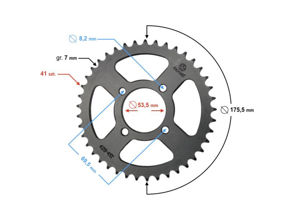 jaszmotor_webshop_hatso_lanckerek_428,__41t_<br>(fekete)_-_moretti