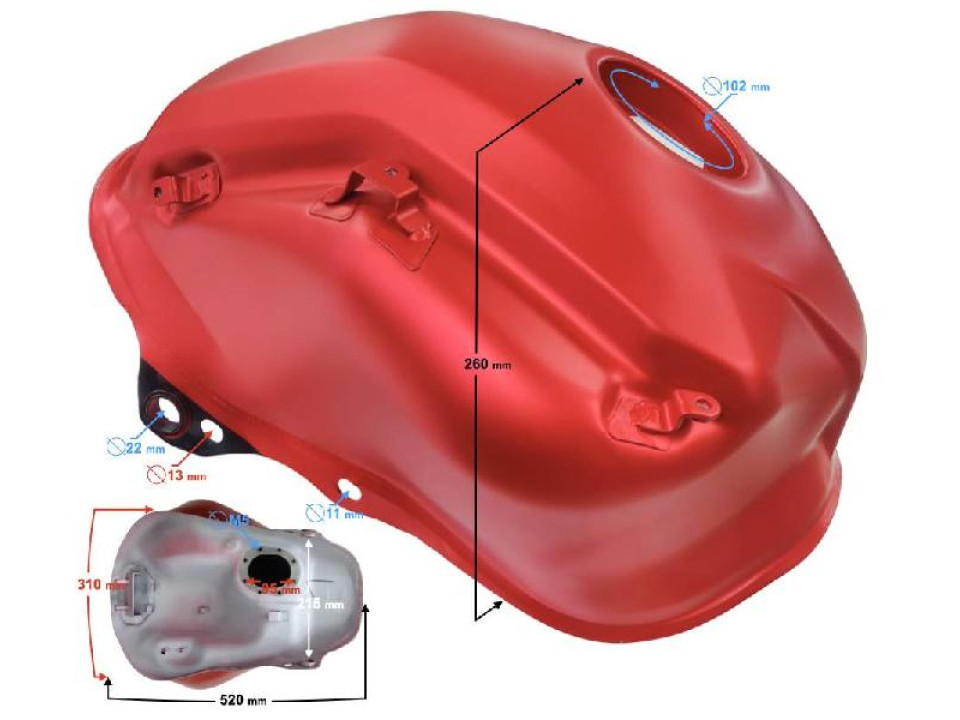 jaszmotor_webshop_benzintank_voge_300ds_<br>(fekete-piros)