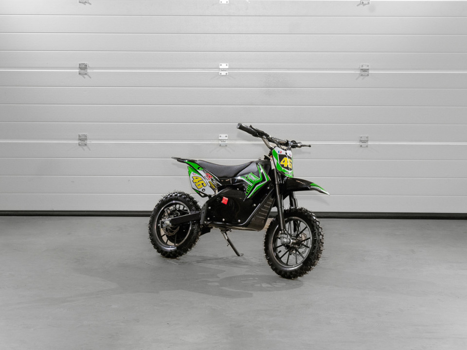 HIGHPER HP110E-A Elektromos Gyerek Pocket Cross Motor (Új) - Zöld-fekete