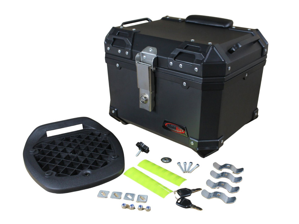 Univerzális, motorra szerelhető hátsó doboz, fekete, 35L (YM-0856) - MR