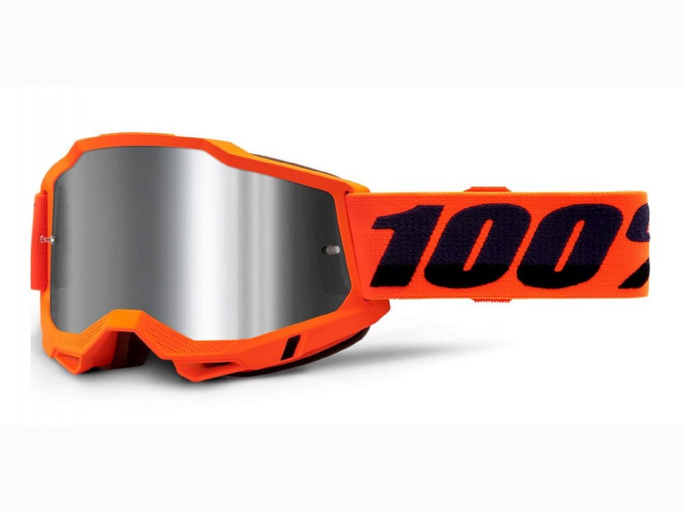 100% - Accuri 2 USA Cross Szemüveg - Narancssárga - Ezüst tükrös plexivel