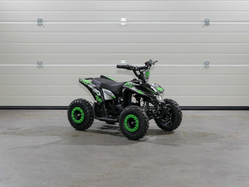 HIGHPER ATV-8E Pocket Elektromos gyerek Quad - Fekete - Zöld