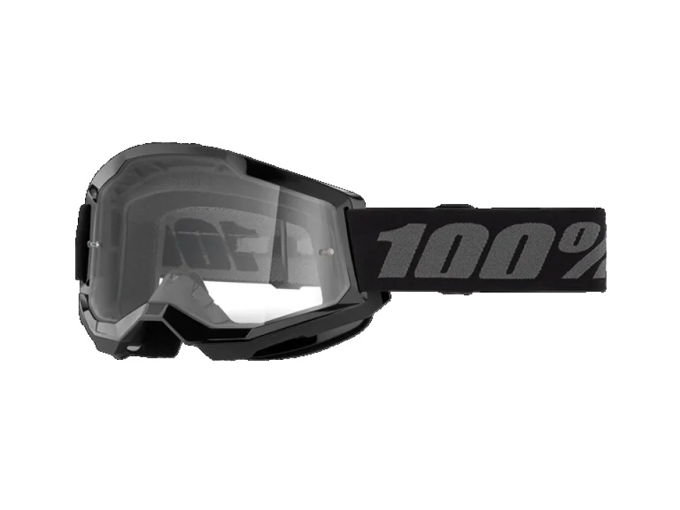 jaszmotor_webshop_100%_-_strata_2_youth_gyerek_fekete_cross_szemuveg_-_Átlatszo_plexivel