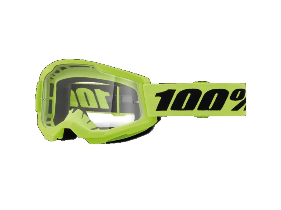 jaszmotor_webshop_100%_-_strata_2_neon_youth_gyerek_sarga_cross_szemuveg_-_Átlatszo_plexivel