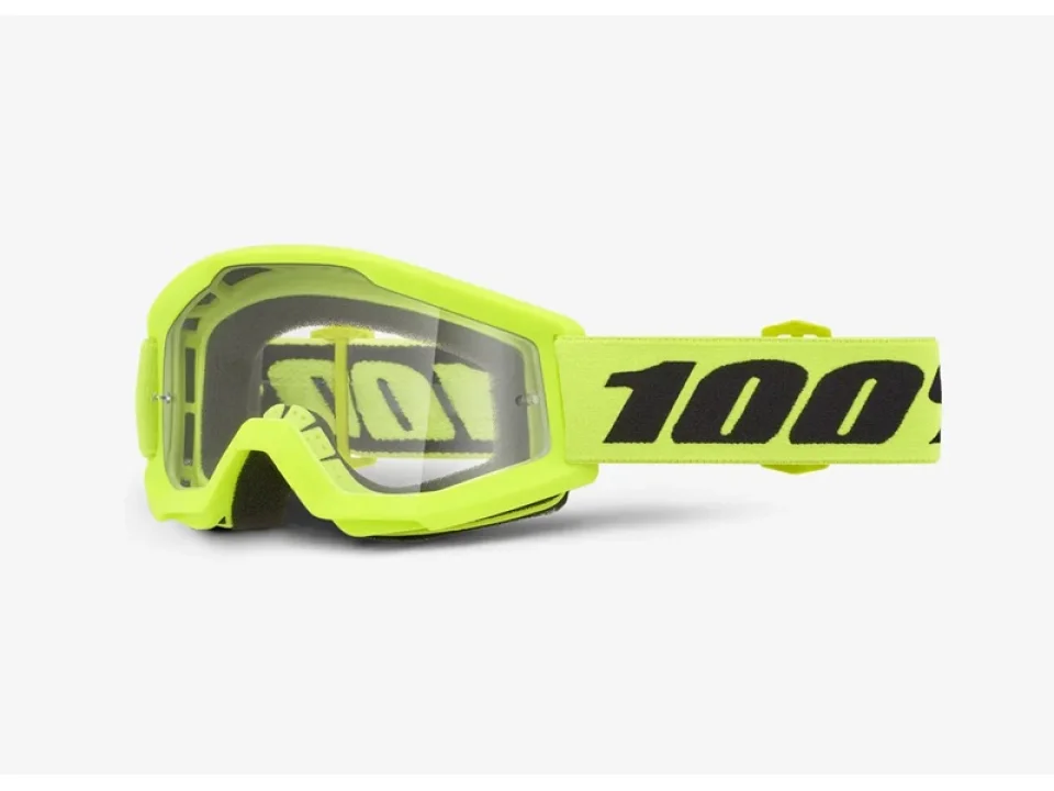 jaszmotor_webshop_100%_-_strata_mini_gyerek_sarga_cross_szemuveg_-_Átlatszo_plexivel