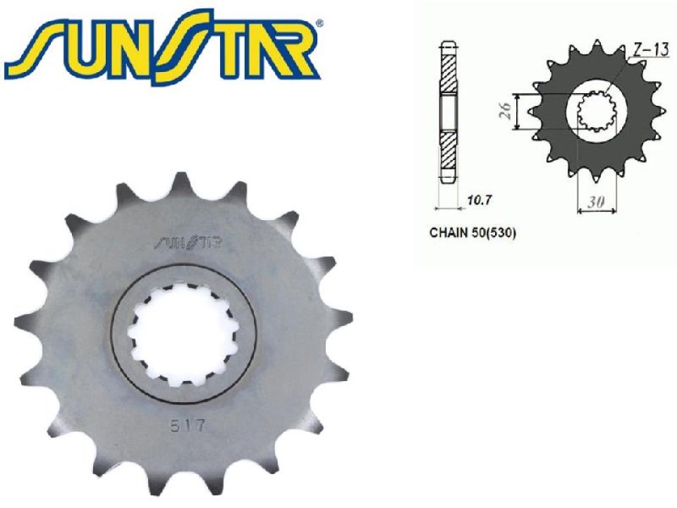 jaszmotor_webshop_lanckerek_elso_sunstar_sunf517_<br>(530_-_17_fogas)