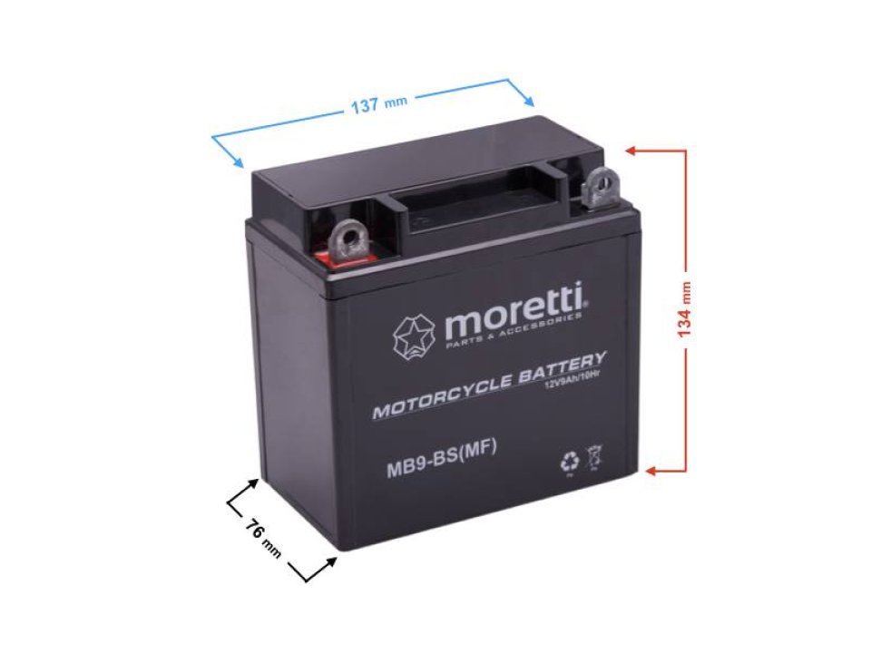 Akkumulátor 12V 9AH Zselés, AGM (MB9-BS)