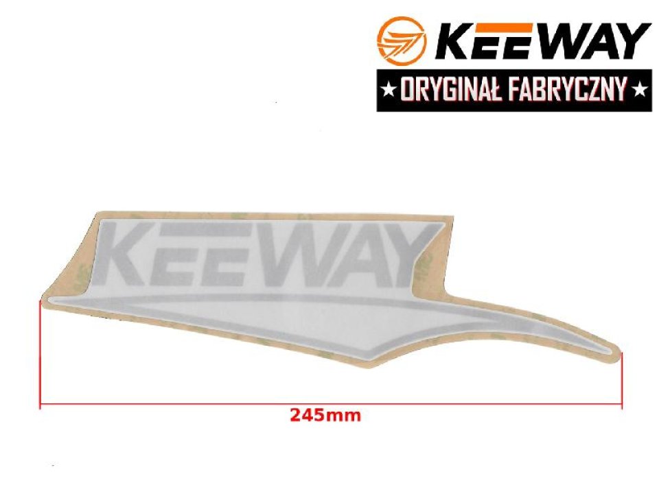 jaszmotor_webshop_keeway_matrica_bal_oldali_<br>(245_mm)_-_feher