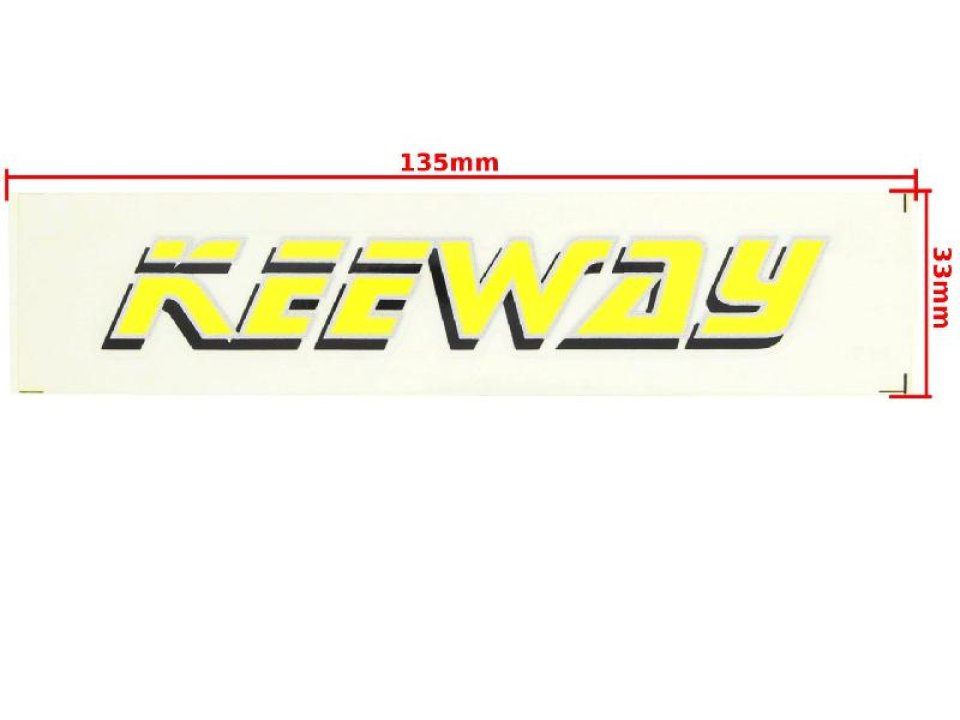 jaszmotor_webshop_keeway_matrica_<br>(135x33_mm)_-_sarga