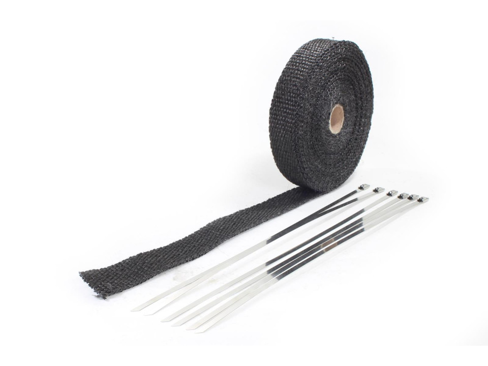 Kipufogó hővédő bandázs szalag (fekete) 10m - MR