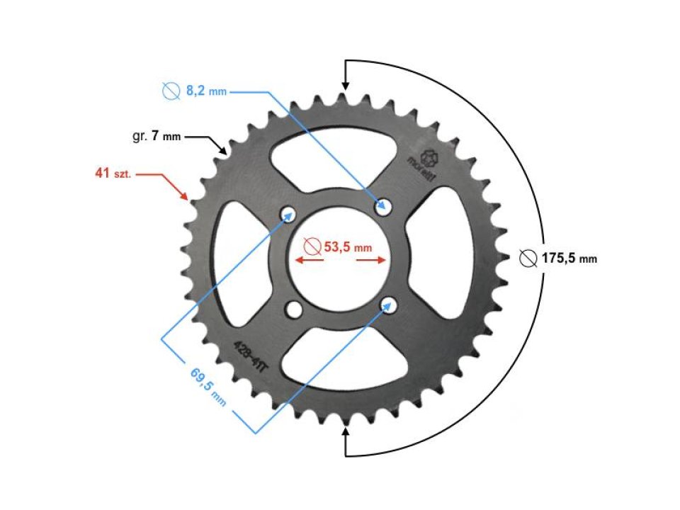 jaszmotor_webshop_hatso_lanckerek_428,__41t_<br>(fekete)_-_moretti