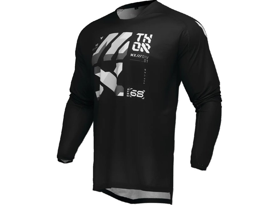 Thor Launchmode Brave motoros mez (Fekete - Fehér)