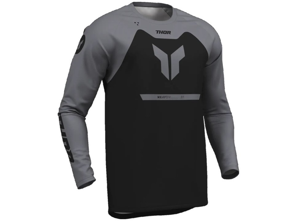 Thor Ridemode Menace motoros mez (Fekete - Szürke)
