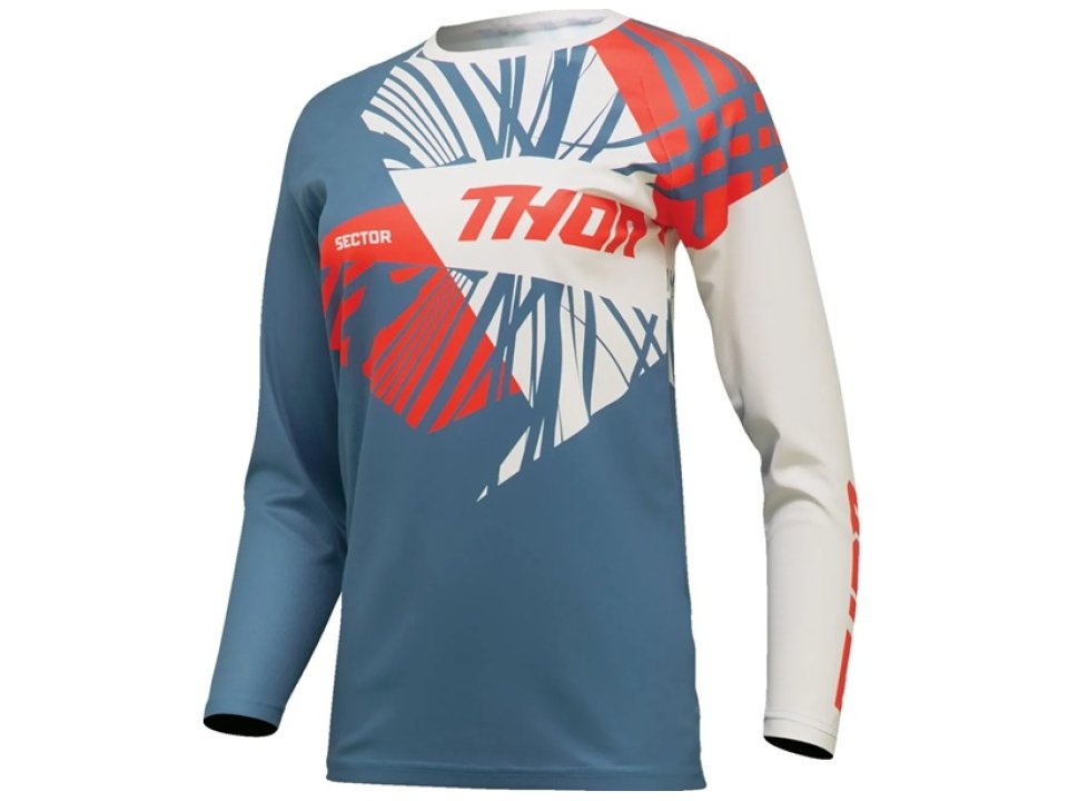 Thor Sector Split női motoros mez (Kék - Fehér)