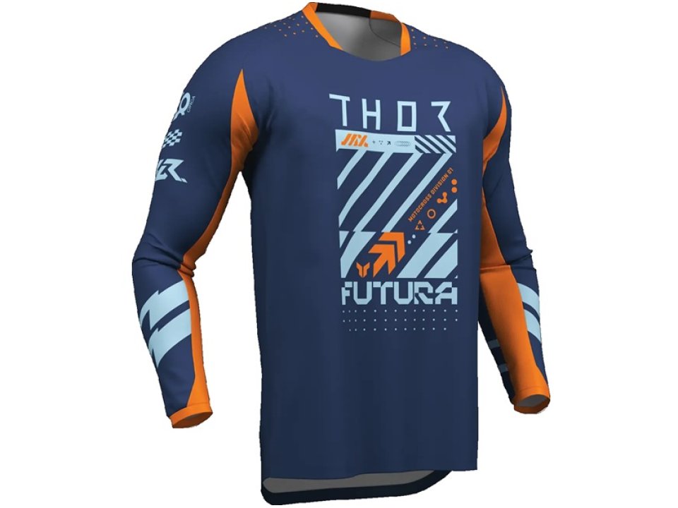 Thor Launchmode Futura gyerek motoros mez (Kék - Narancssárga)