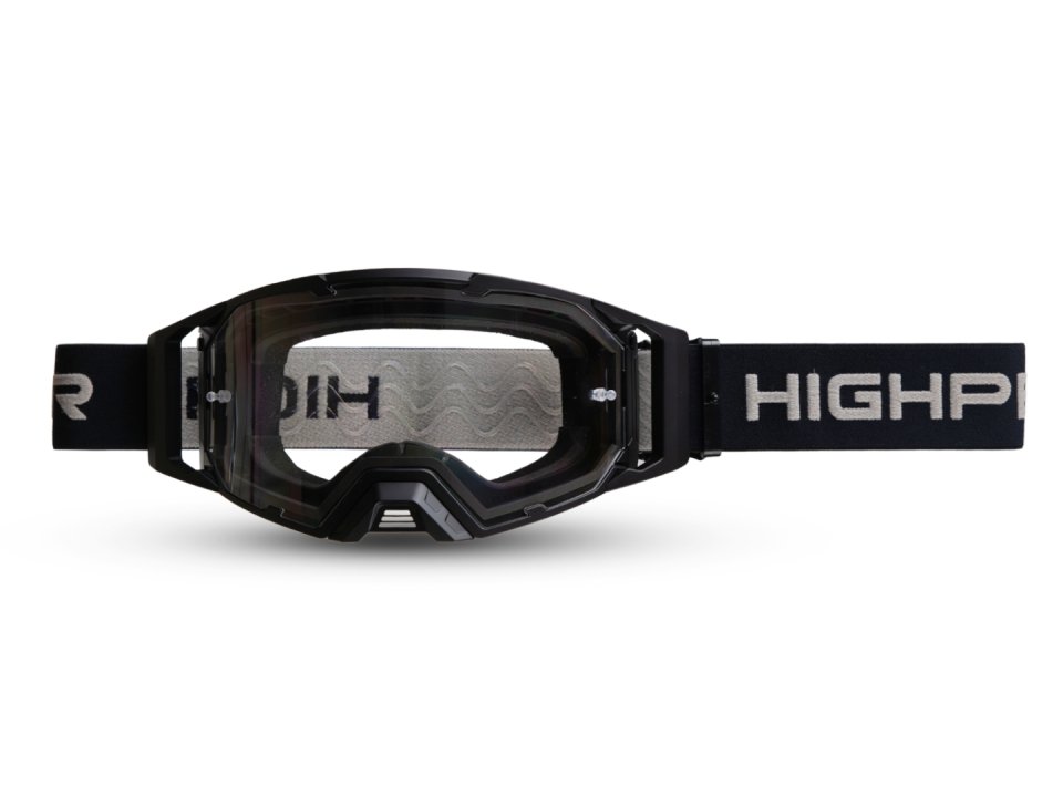 Highper X EVO Cross szemüveg - Matt Fekete (Átlátszó + Króm tükrös plexivel)