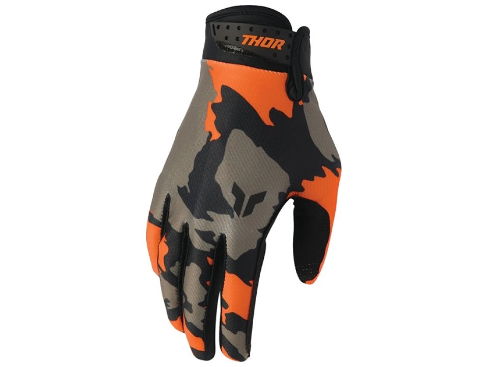 Thor Launchmode Hunter motoros kesztyű (Narancssárga - Fekete)