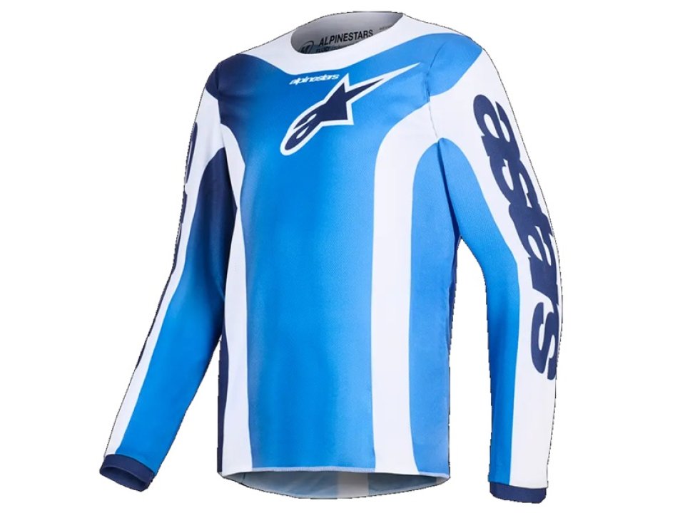 Alpinestars Fluid Portl Junior gyerek motoros mez (Kék - Fehér)