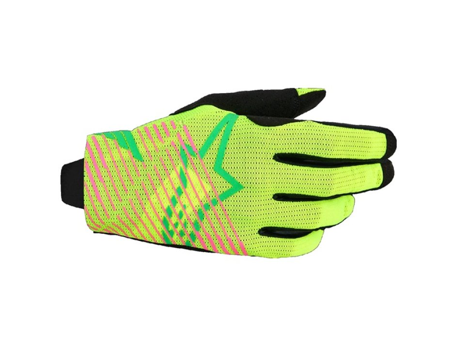 Alpinestars Radar Pro motoros kesztyű (Sárga - Zöld)