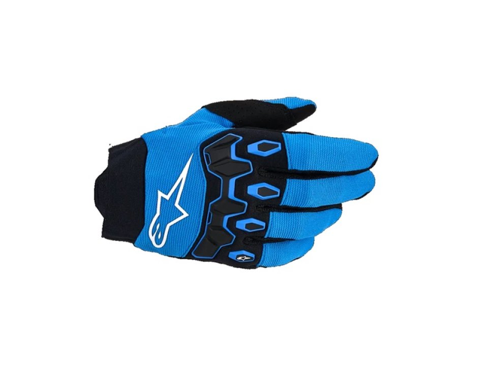Alpinestars Youth Full Bore v2 gyerek motoros kesztyű (Kék - Fekete)