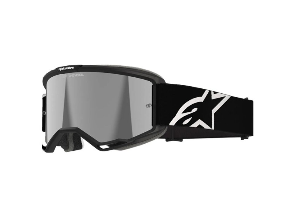 Alpinestars Vision 5 Corp Cross szemüveg - Fekete (Ezüst tükrös plexivel)