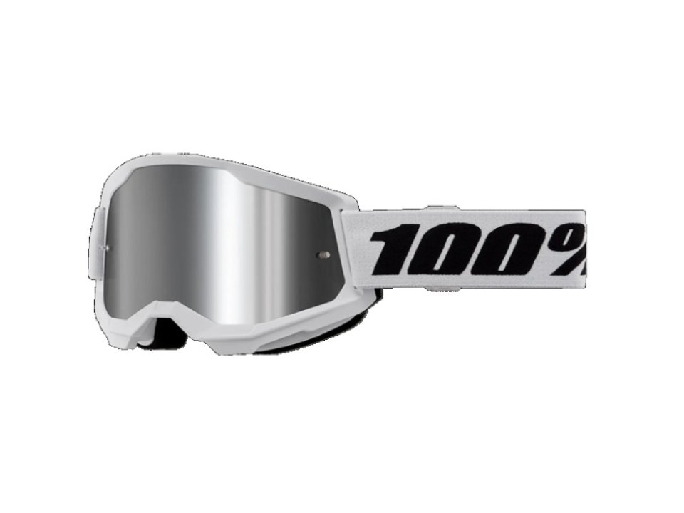 jaszmotor_webshop_100%_-_strata_2_feher_cross_szemuveg_-_ezust_tukros_plexivel