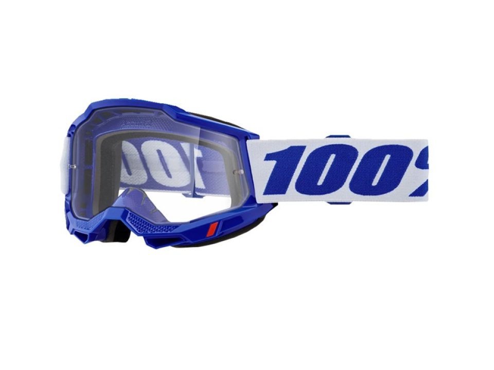 100% - Accuri 2 OTG Kék Cross szemüveg - Átlátszó plexivel