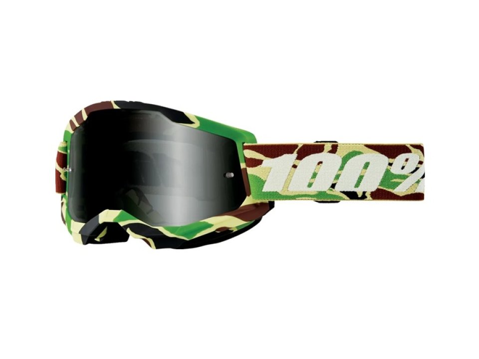 100% - Strata 2 Sand Camo Cross szemüveg - Sötétített plexivel