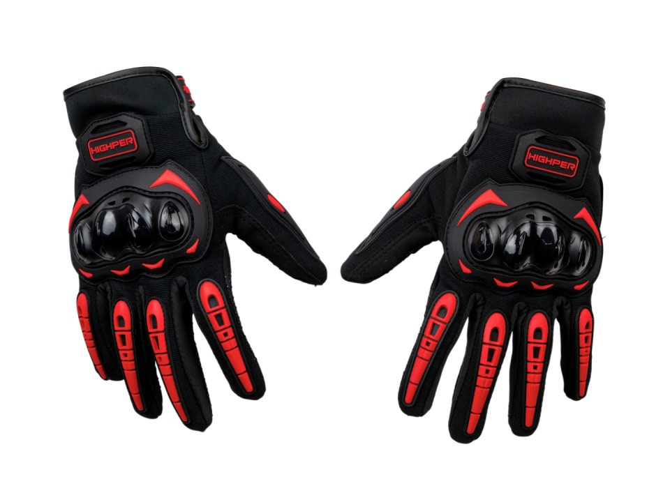 Highper X Lite protektoros motoros kesztyű - Piros