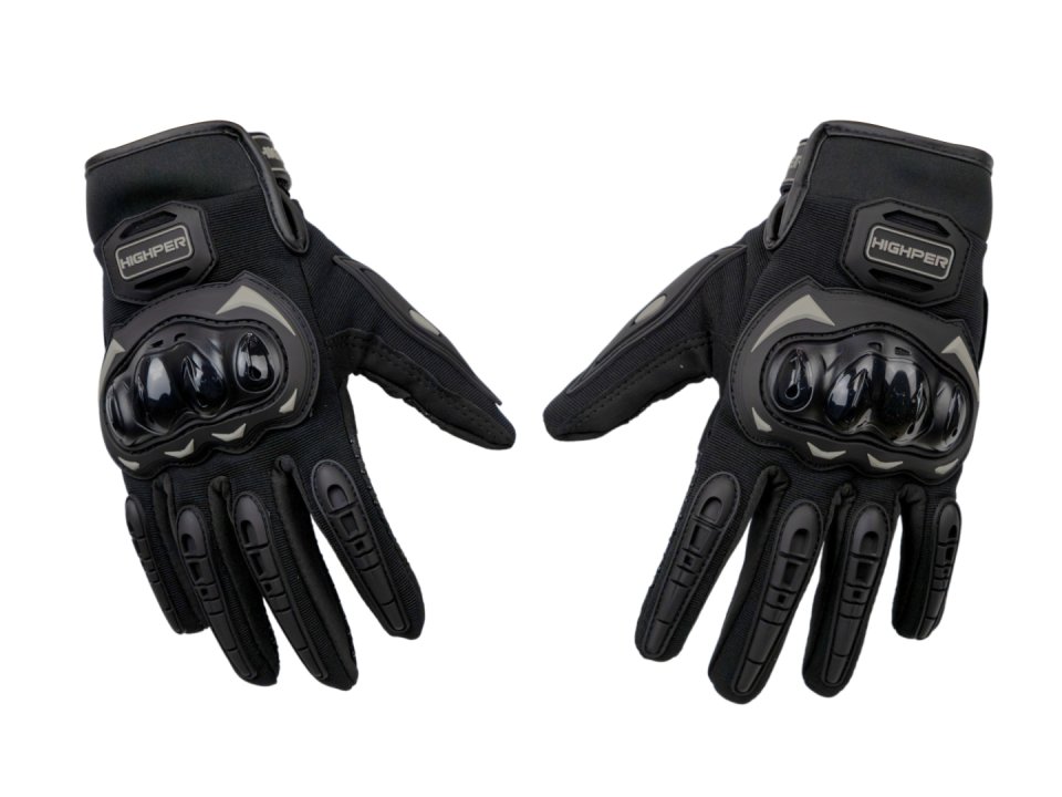 Highper X Lite protektoros motoros kesztyű - Fekete