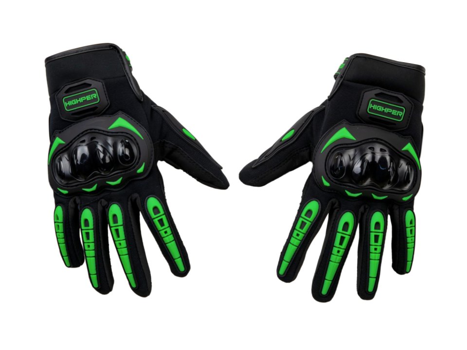 Highper X Lite protektoros motoros kesztyű - Zöld