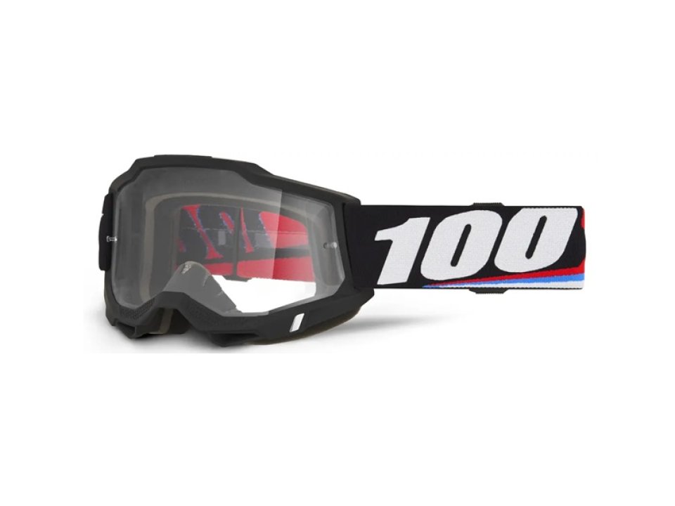 jaszmotor_webshop_100%_-_accuri_2_magnus_fekete_cross_szemuveg_-_Átlatszo_plexivel