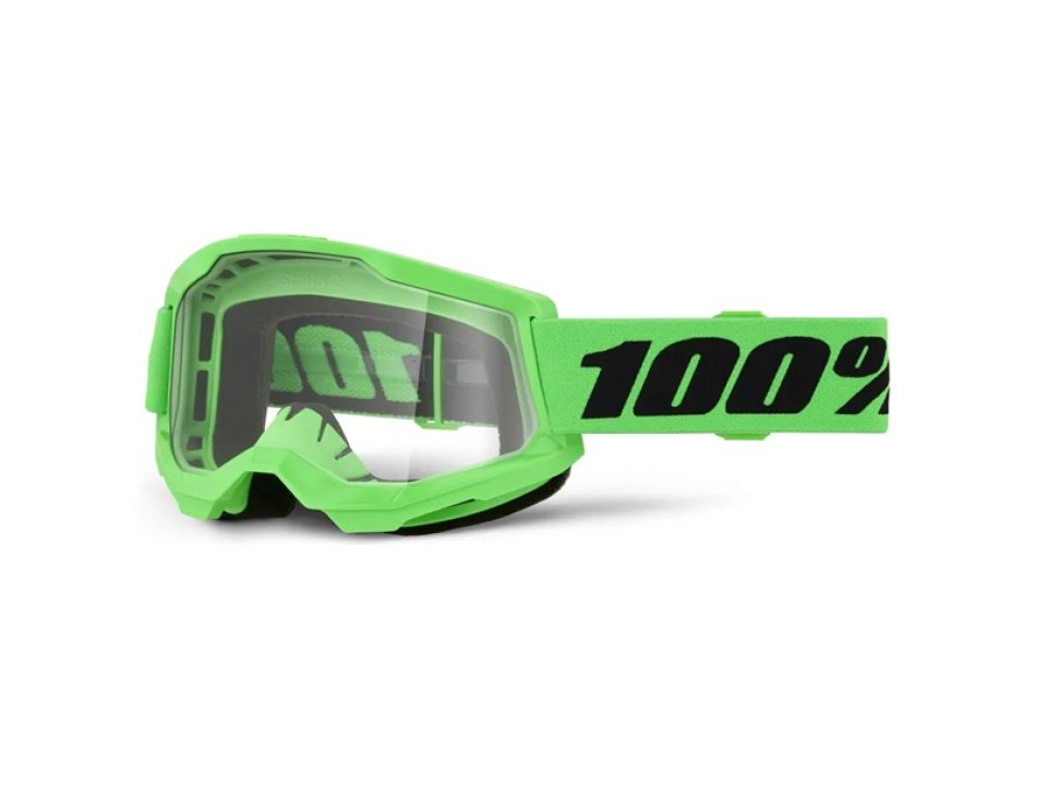 100% - Strata 2 Zöld Cross szemüveg - Átlátszó plexivel