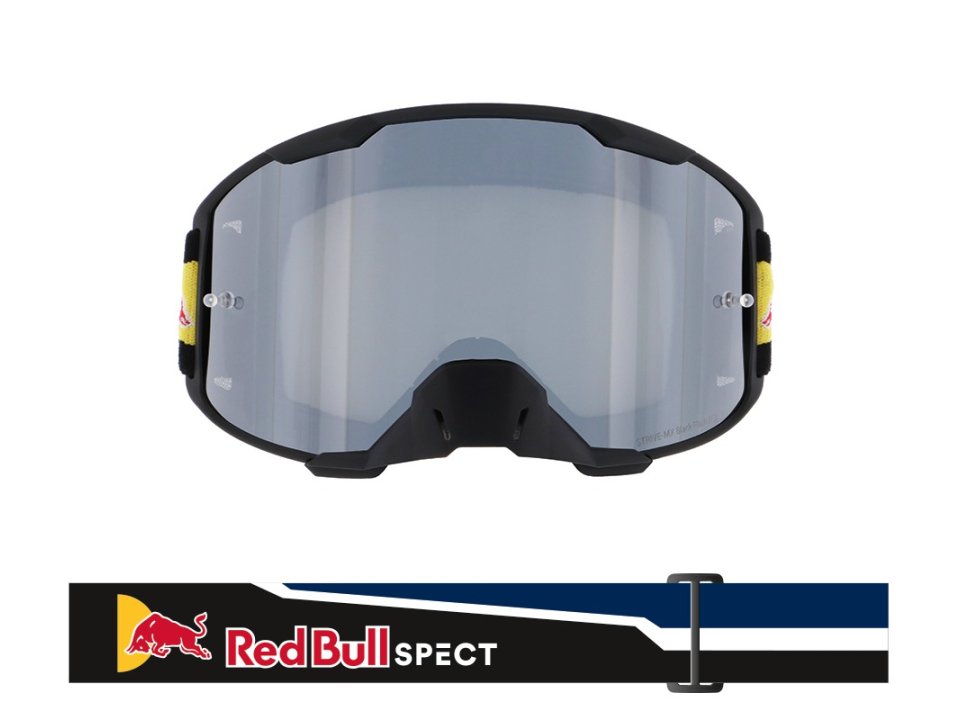 Red Bull Spect Cross szemüveg - Fekete (Átlátszó plexivel)