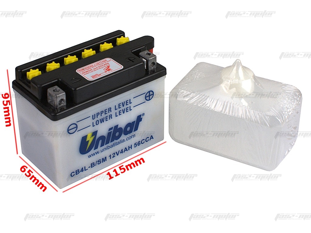 Akkumulátor 12V 4AH UNIBAT (CB4L-B/SM) - MR