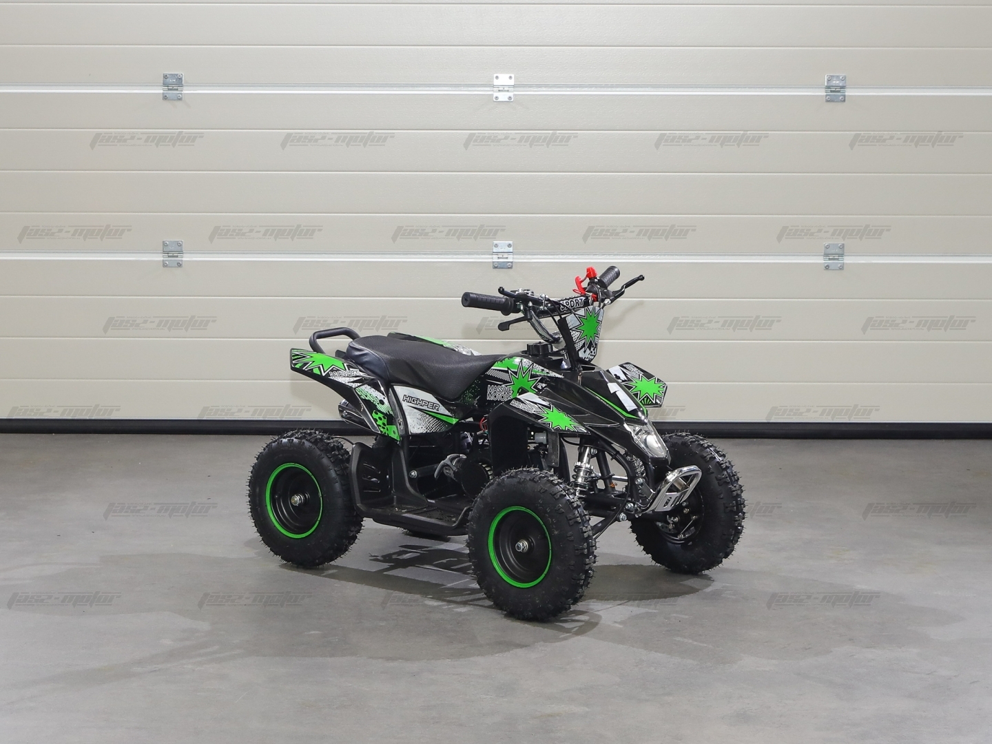 HIGHPER ATV-8 Pocket berántós gyerek Quad - Fekete - zöld