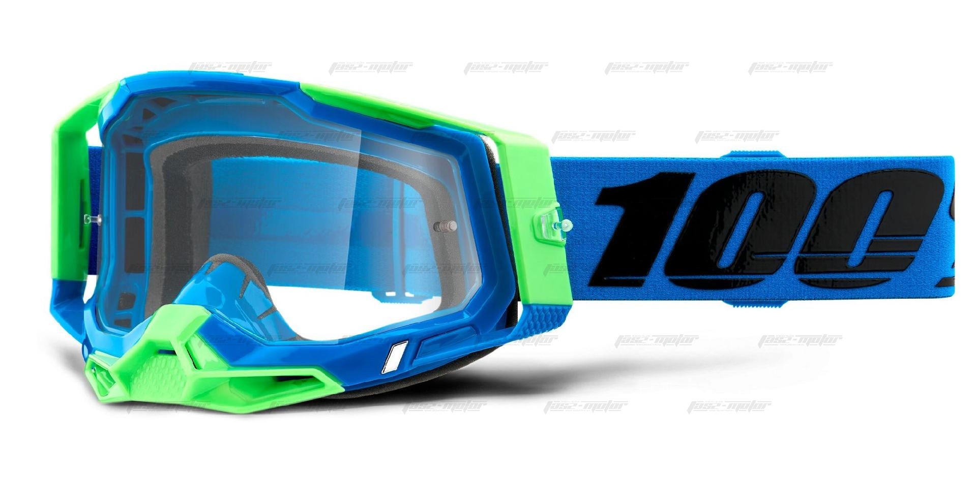 100% - Racecraft 2 USA Fremont Cross Szemüveg - Átlátszó plexivel