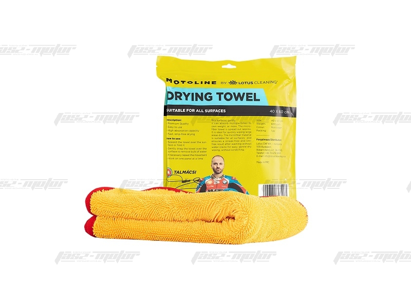 Motoline Drying Towel - arany színű szárazoló törölköző 600 gsm